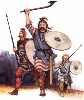 Frankish warriors, c. 5th Century AD