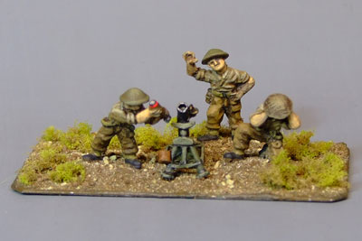 British 3" mortar team